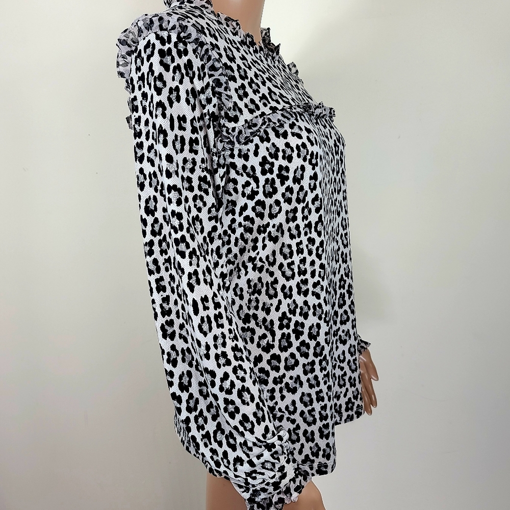 Karl Lagerfeld Paris leopard print blouse